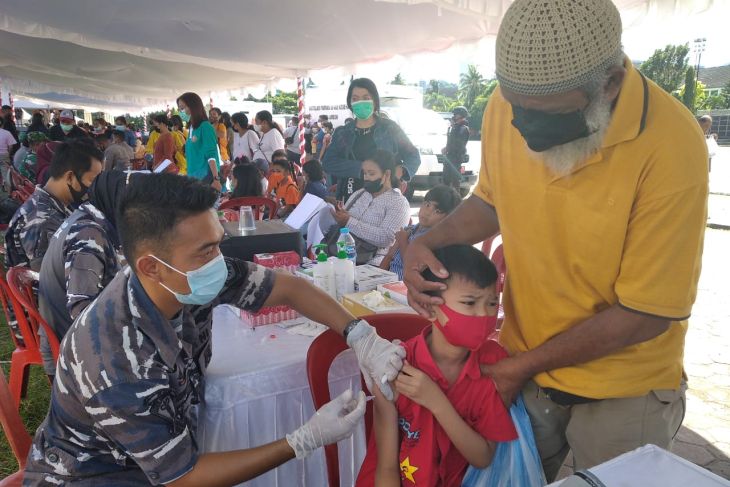 Capaian vaksinasi enam daerah di Maluku masih di bawah 70 persen begini penjelasannya