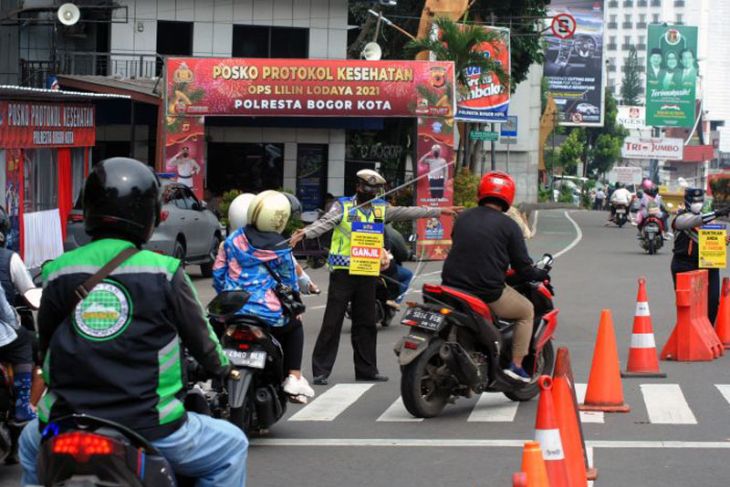 Pemberlakuan sistem ganjil genap di Kota Bogor