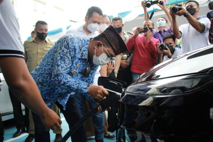 SPKLU mobil listrik hadir di kota Ambon jadi contoh di Maluku dan Malut