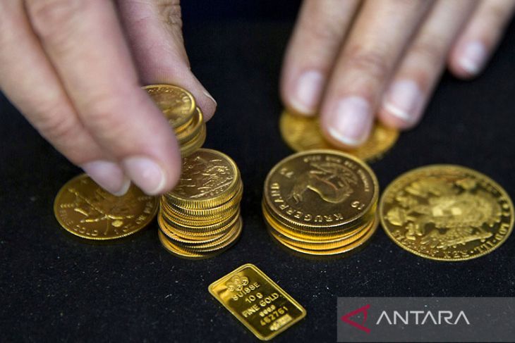 Harga emas melonjak di tengah ketidakpastian negosiasi utang dan inflasi AS