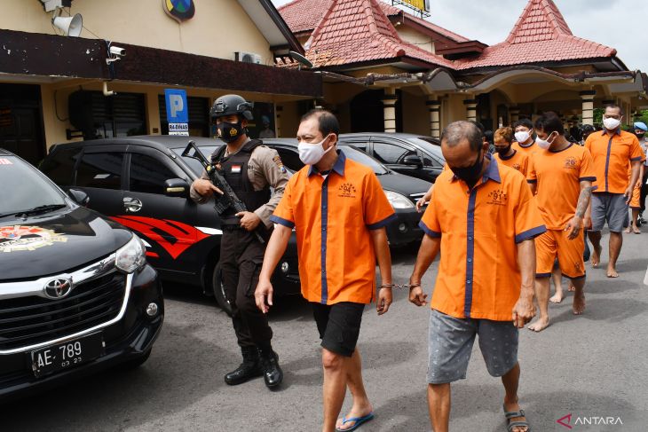 Rilis Pengungkapan Penyalahgunaan Narkoba di Madiun