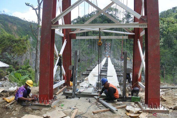 Pembangunan Jembatan Gladak Perak Gunung Semeru