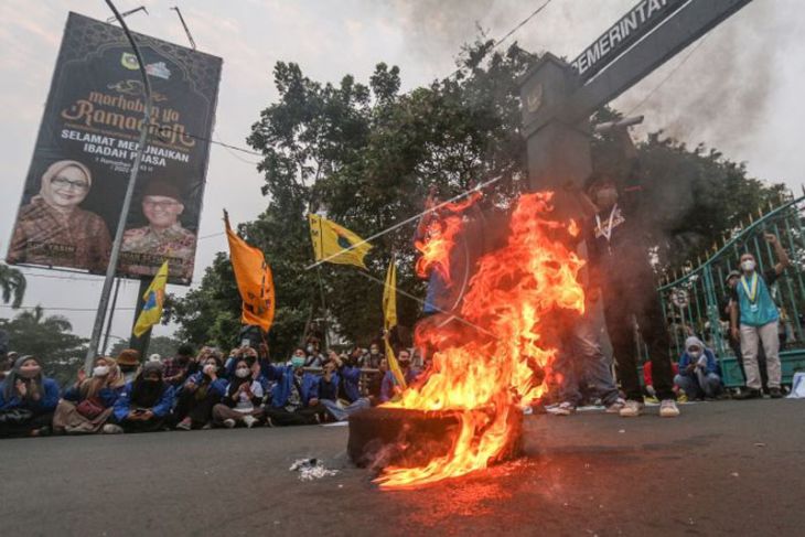 Unjuk rasa mahasiswa di Kabupaten Bogor
