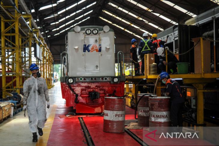 Kesiapan armada kereta api untuk mudik 