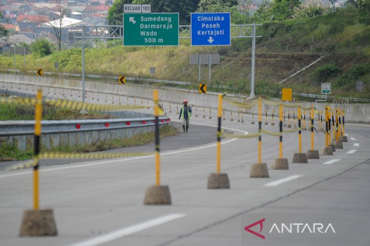 Persiapan arus mudik di jalan tol Cisumdawu 