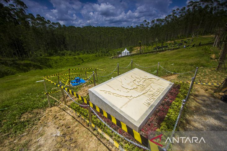 Prasasti Peta Indonesia Di Titik Nol IKN Nusantara