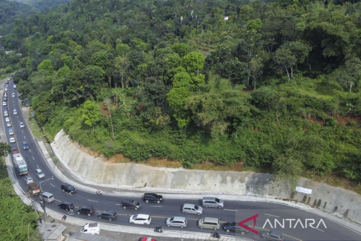 Arus mudik Lebaran di jalur selatan Gentong 