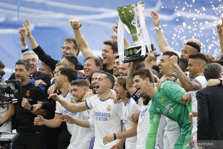 Real Madrid juara Liga Spanyol 2021/2022