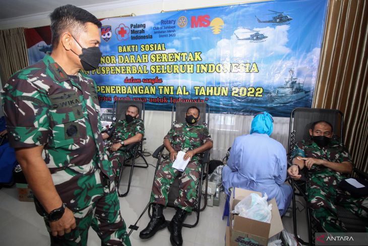 Donor darah HUT ke-66 Penerbangan TNI AL
