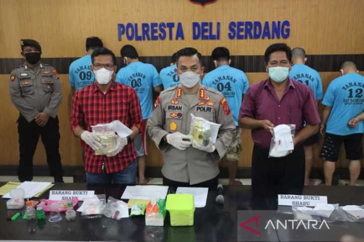 Polisi tangkap tujuh pengedar narkoba di Deli Serdang