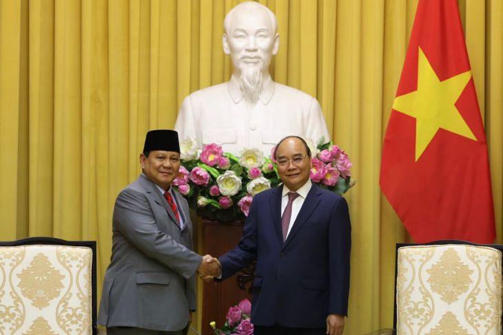 Prabowo temui Presiden Vietnam jajaki kerja sama industri pertahanan