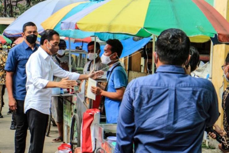 Presiden Jokowi kunjungi Pasar Cibinong Bogor