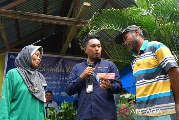 Warga dusun terpencil antusias ikut kampanye rupiah BI Gorontalo