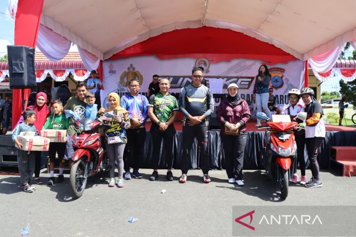 Ribuan goweser ikuti Fun Bike Polres Banjarbaru