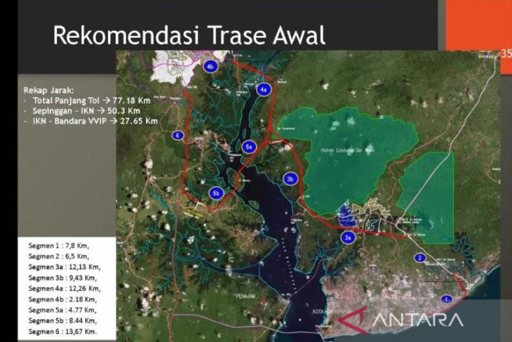 Pembangunan Jalan Tol IKN Beriringan Pengerjaan Istana Negara - ANTARA ...