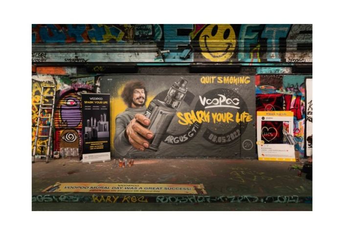 VOOPOO creates the world's biggest vape graffiti with famous graffiti artist