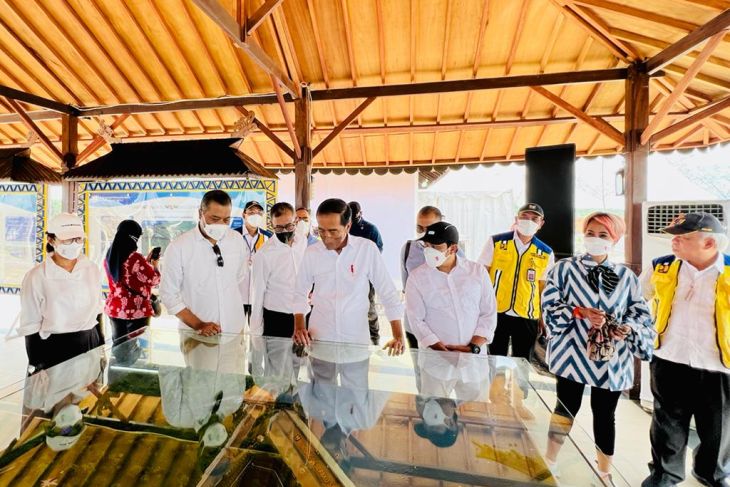 Presiden Jokowi tinjau progres Sepaku Semoi IKN
