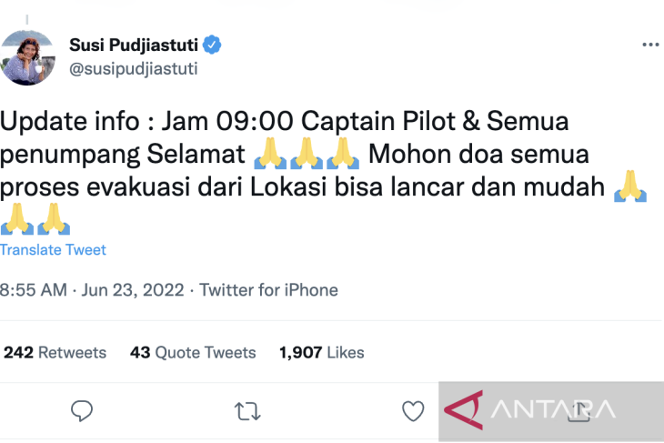 Semua penumpang pesawat Susi Air ditemukan selamat di Papua