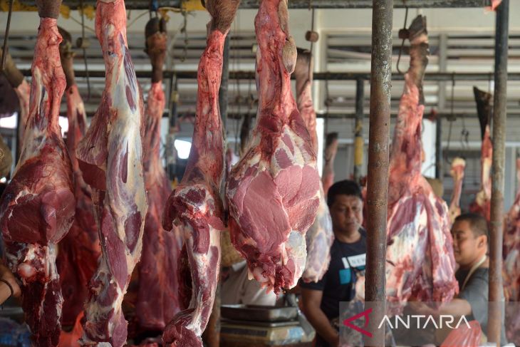 Kenaikan harga daging hari pertama tradisi meugang