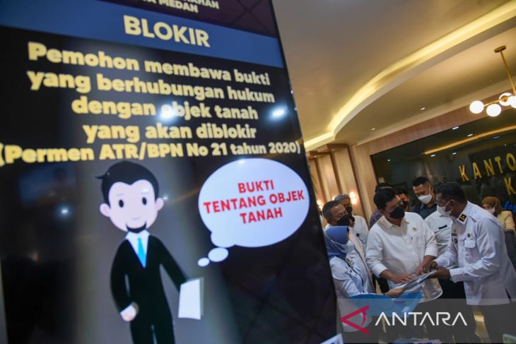 Menteri ATR/BPN sidak pelayanan Kantor ATR/BPN Kota Medan