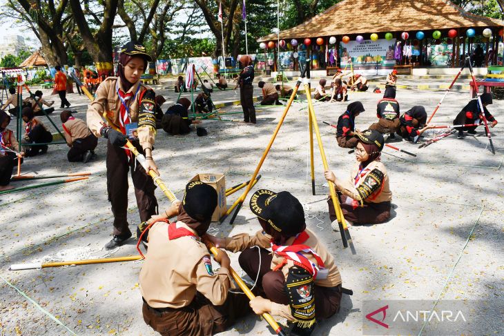 Lomba Pionering Pramuka di Madiun