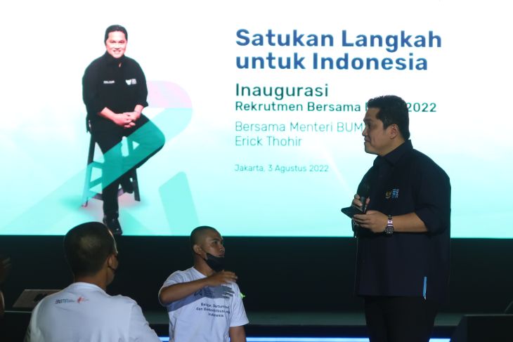 Erick Thohir titip masa depan Indonesia kepada 2.700 pegawai baru BUMN