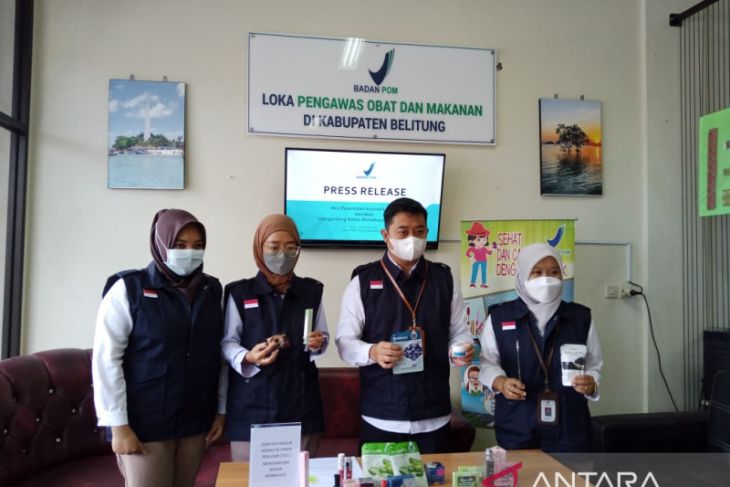 Loka POM Tanjung Pandan amankan ratusan kosmetik ilegal