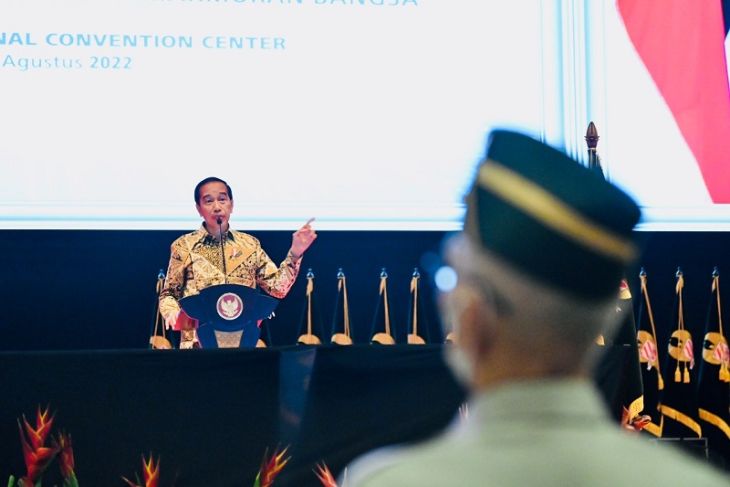 Silatnas purnawirawan TNI AD 2022, Presiden Jokowi singgung uang pensiun
