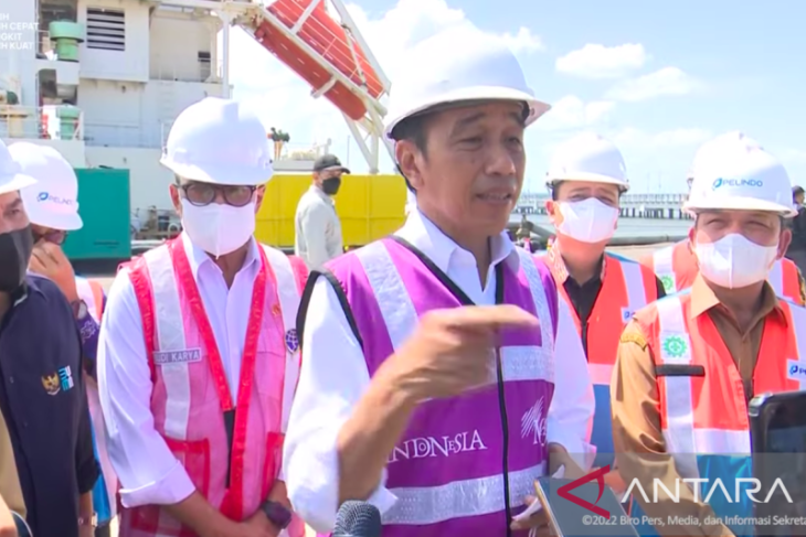 Presiden Joko Widodo kaget realisasi Terminal Kijing begitu besar