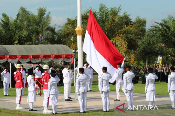 Upacara Peringatan Hut Ke 77 Ri Di Balangan Berlangsung Khidmat