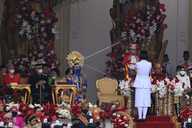 Upacara peringatan Detik-Detik Proklamasi Kemerdekaan di Istana Merdeka