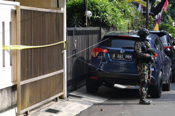 Penjagaan Rekonstruksi Pembunuhan Brigadir J