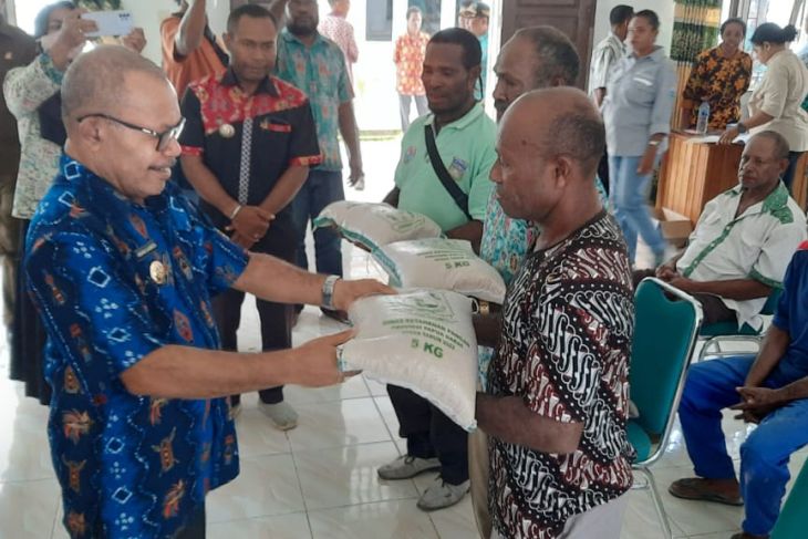 100 KK Warga Papua Di Teluk Wondama Dapat Bantuan Beras - ANTARA News ...