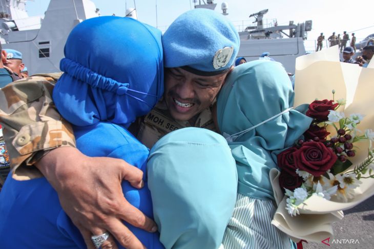 Satgas Maritime Task Force Konga XXVIII-M/UNIFIL tiba di Surabaya