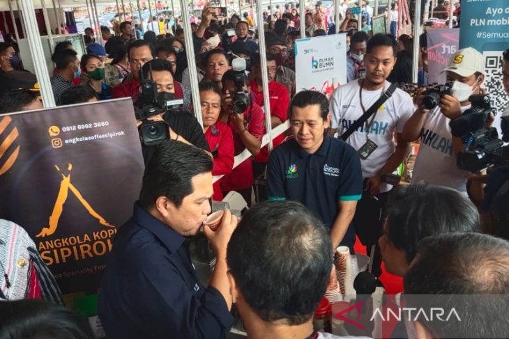 Angkola Kopi Sipirok perwakilan Rumah BUMN Sumatera tampil di Hybrid Expo 2022