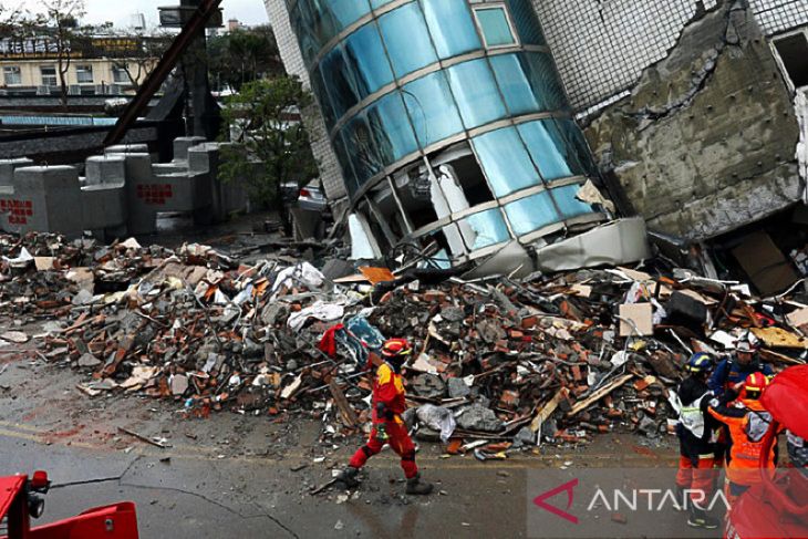 Pasca gempa besar, Taiwan alami lebih dari 70 kali gempa susulan