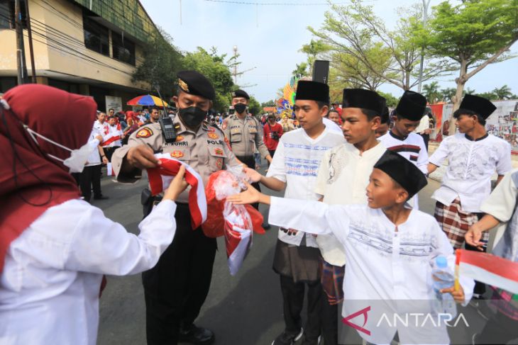 Kirab kebangsaan di Indramayu 