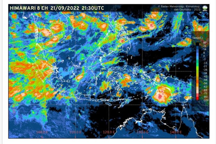BMKG prakiraan kota besar di Indonesia berpotensi diguyur hujan, termasuk Ternate dan Ambon