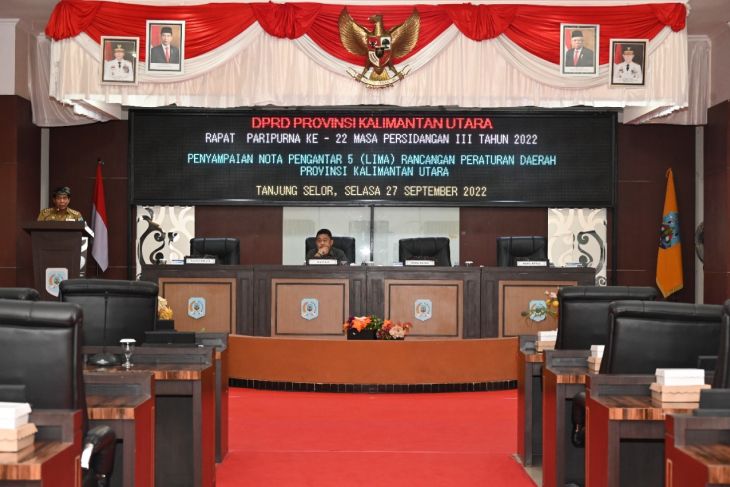 DPRD Kaltara sampaikan Nota Pengantar Lima Rancangan Perda