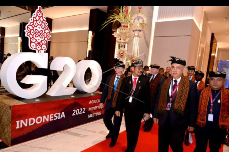 Suasana pembukaan pertemuan menteri pertanian G20