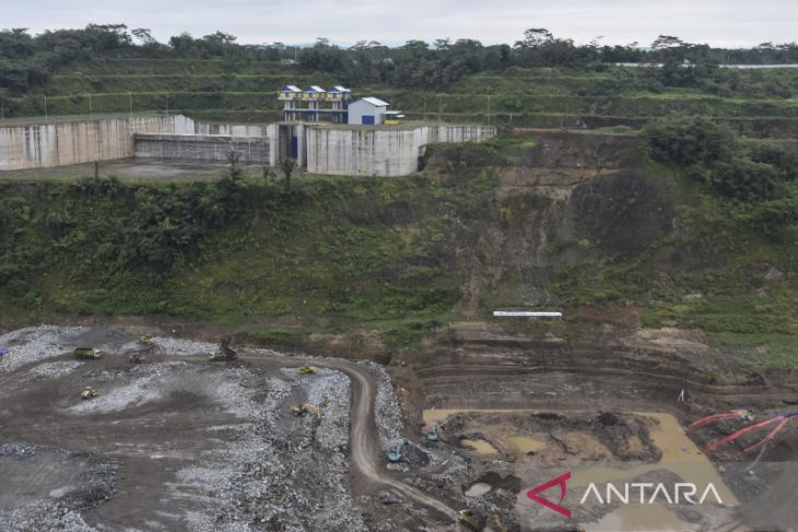 Progres pembangunan Bendungan Leuwikeris 