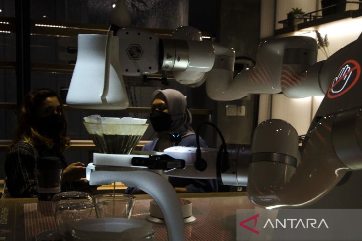 Teknologi robot barista kopi 