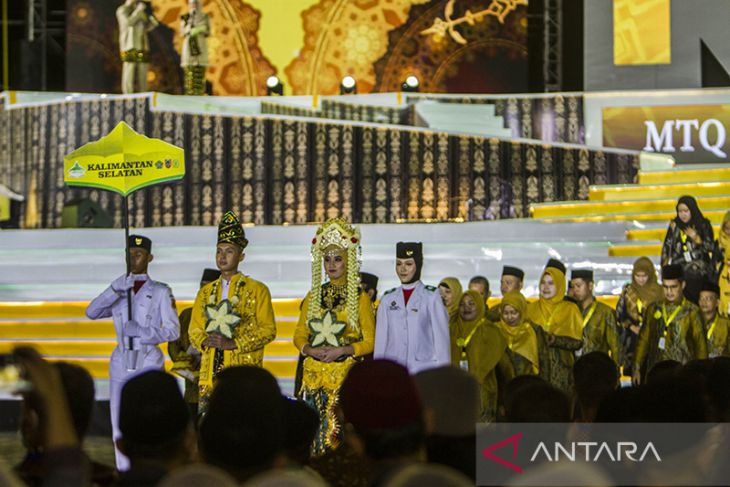 Defile Kafilah MTQ Nasional Ke-29 Di Kalsel