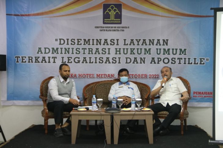 Kanwil Kemenkumham Sumut Adakan Diseminasi Layanan Ahu Terkait