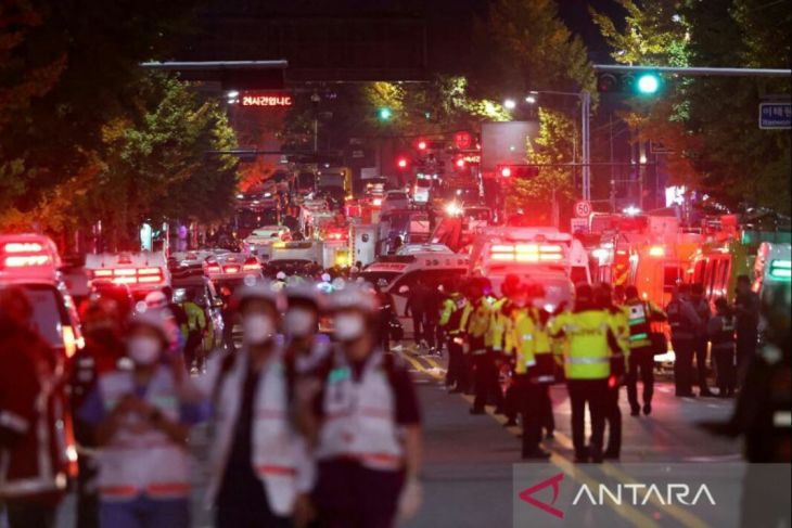 Tragedi pesta Halloween di Itaewon, 146 orang meninggal dunia