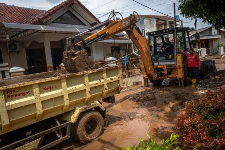 Pascabanjir bandang di Perumahan Wahyu Utomo Semarang