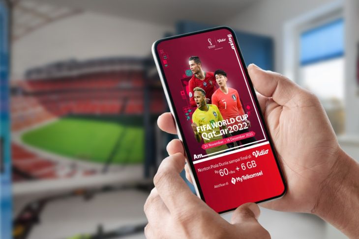 Telkomsel dan Vidio suguhkan paket berlangganan nonton pertandingan FIFA World Cup Qatar 2022