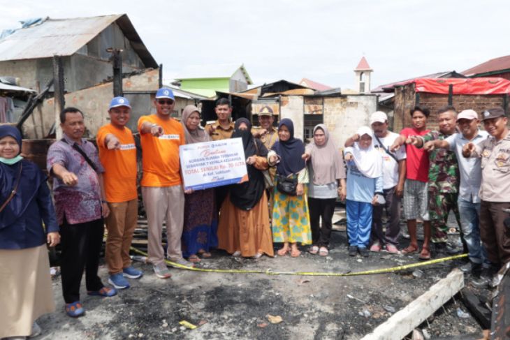PKT Proaktif salurkan bantuan Rp70 Juta bagi korban kebakaran Loktuan