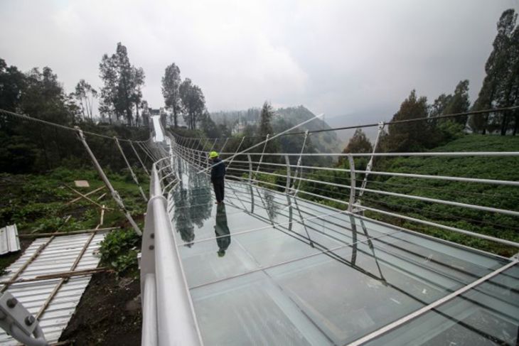 Jembatan Gantung Kaca di Bromo