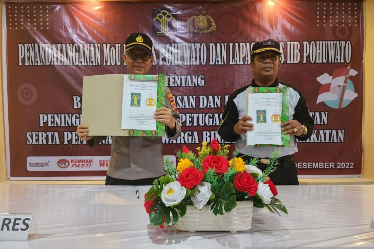 Lapas dan Polres Pohuwato kerja sama pembinaan WBP